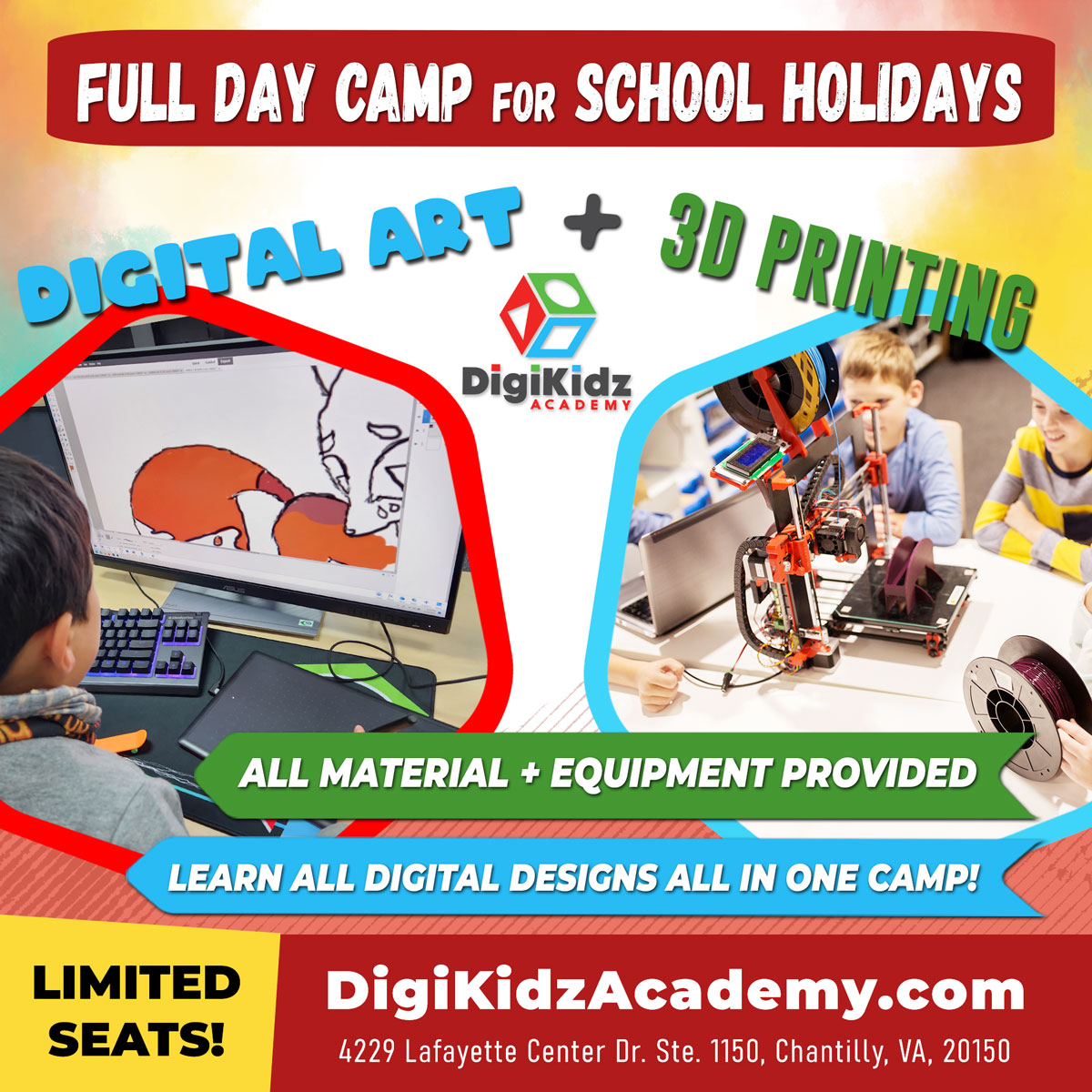 DigiKidz Academy Digital Design + 3D Printing Camp